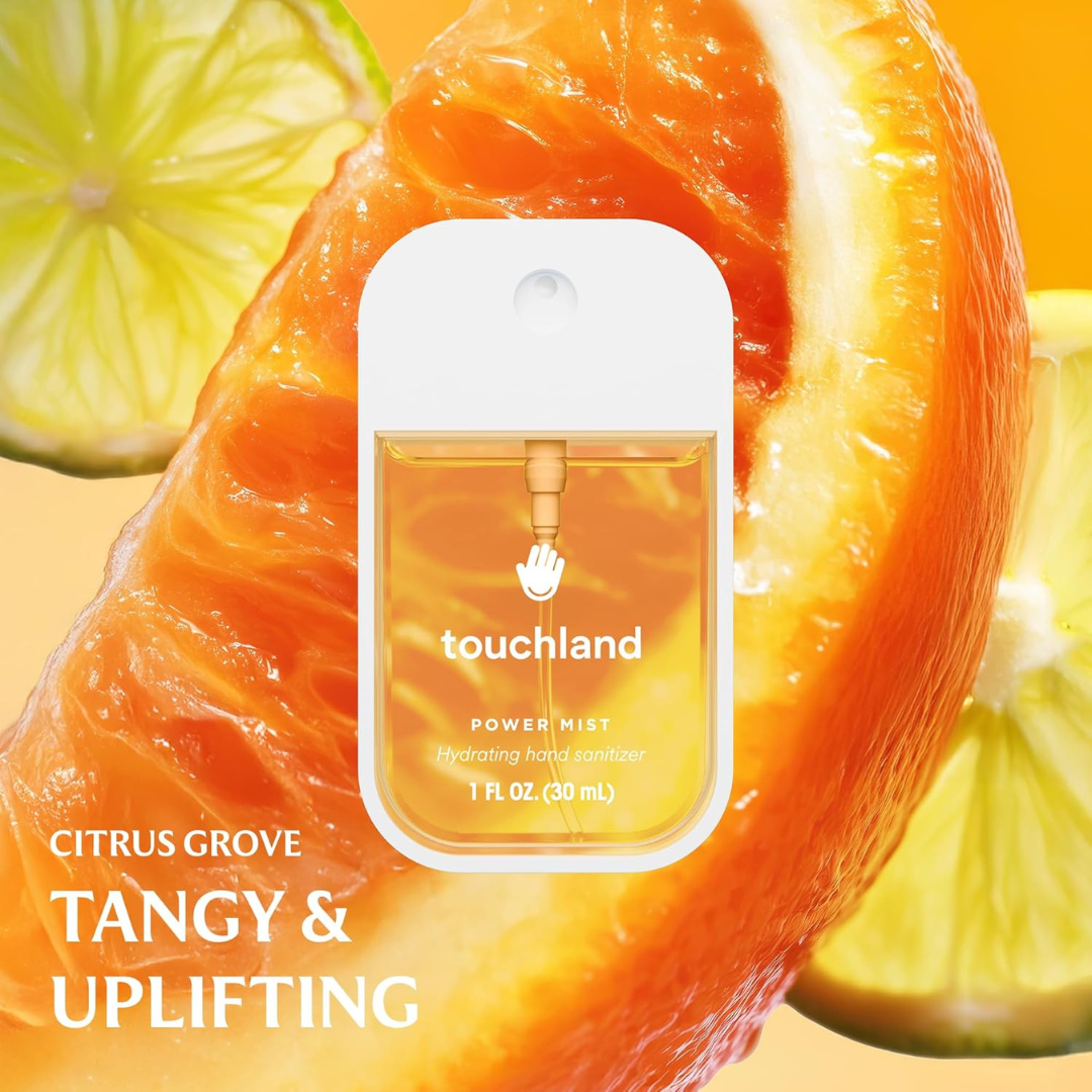 Touchland Power Mist Spray - Desinfectante de manos hidratante Citrus Grove