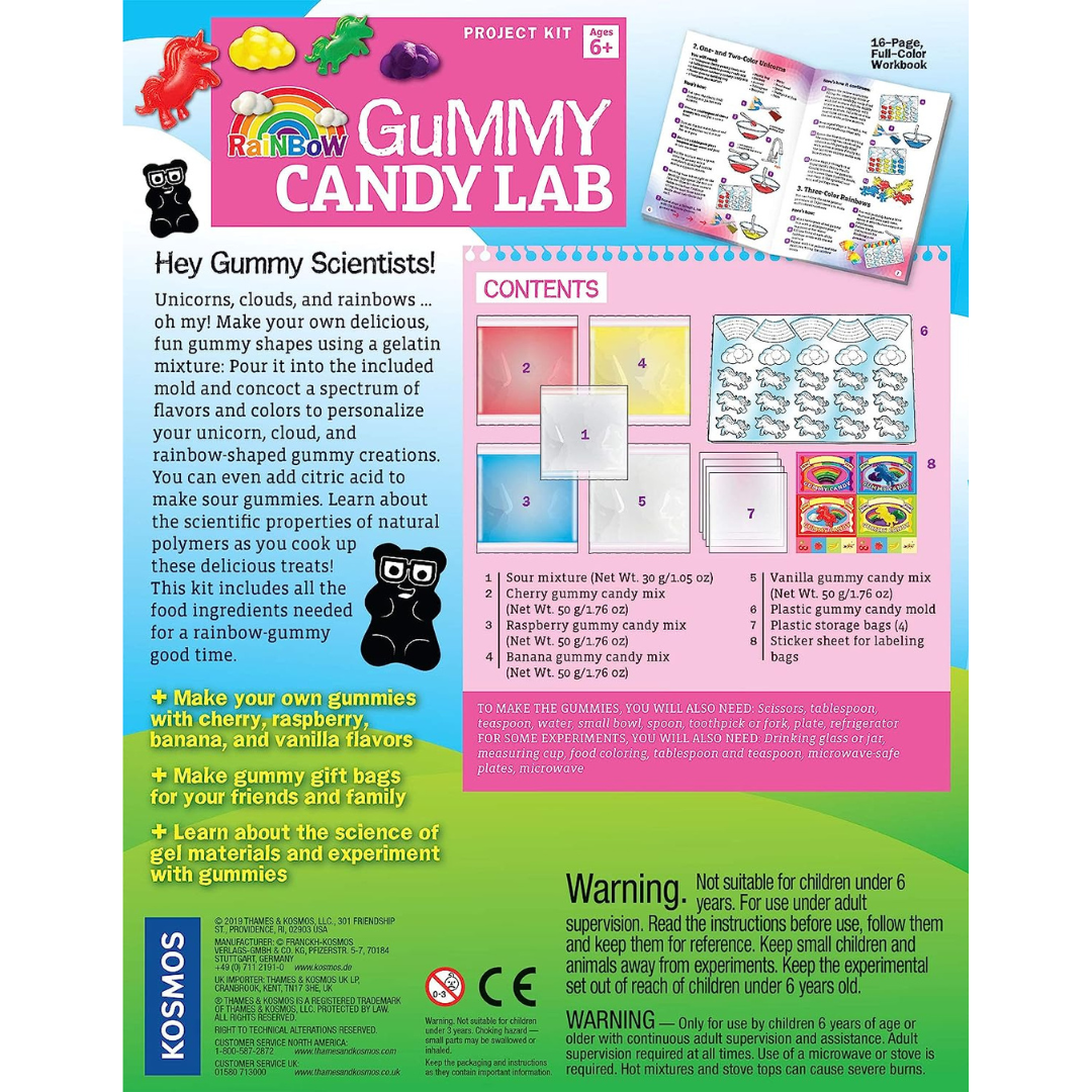 Thames & Kosmos Rainbow Gummy Candy Lab: Unicorns, Clouds & Rainbows