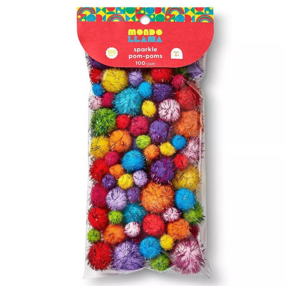 Pack de 100 pompones Sparkle Mondo Llama