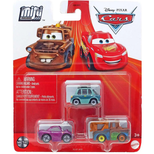 Disney/Pixar Cars Mini Racers - Professor Z / Mater / Holley Shiftwell