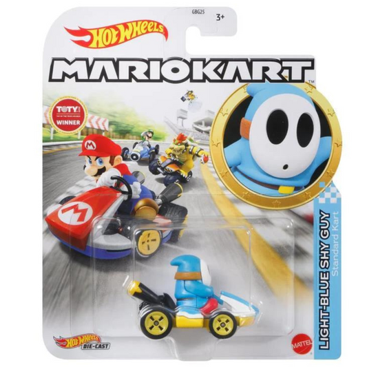 Hot Wheels Mario Kart - Light Blue Shy Guy Standard Kart