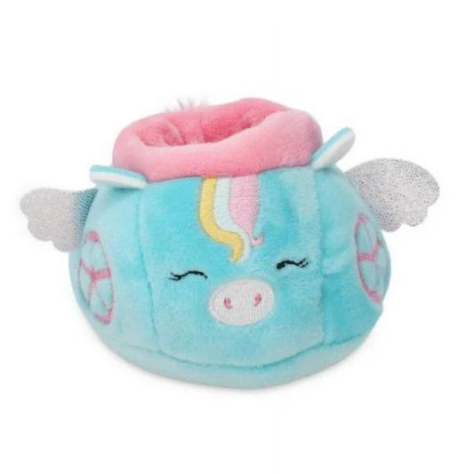 Squishville - Mini Squishmallow Vehículo Airplane Teal Unicorn