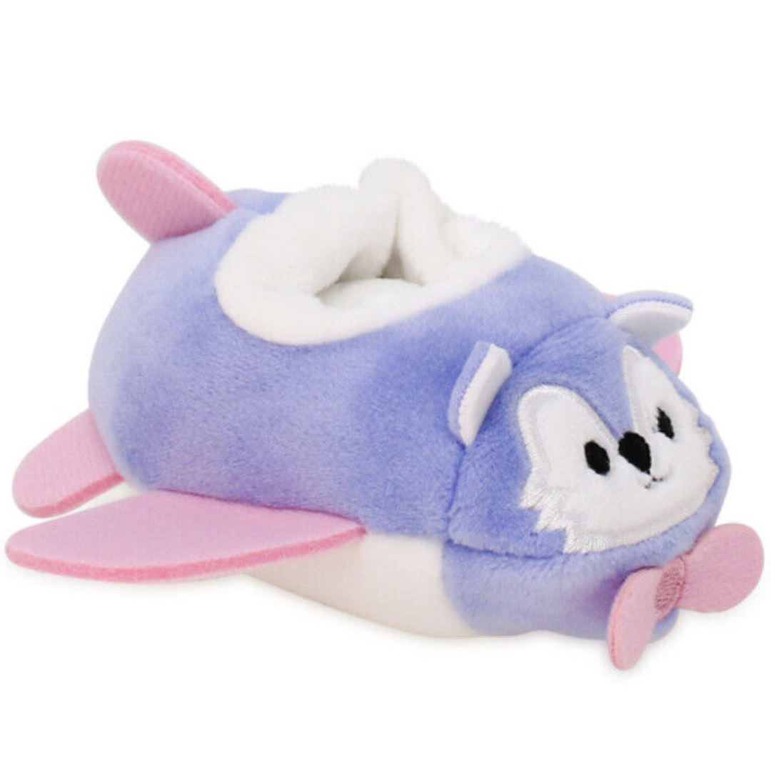 Squishville - Mini Squishmallow Vehículo Pink/Purple Plane with Skirt