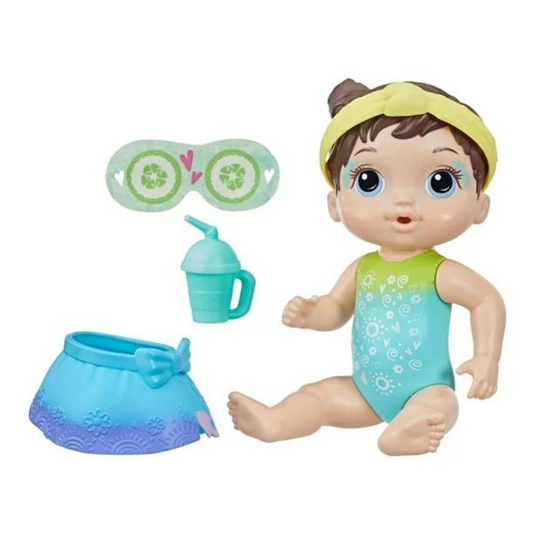Muñeca Baby Alive Bebé Spa Multicolor Castaña