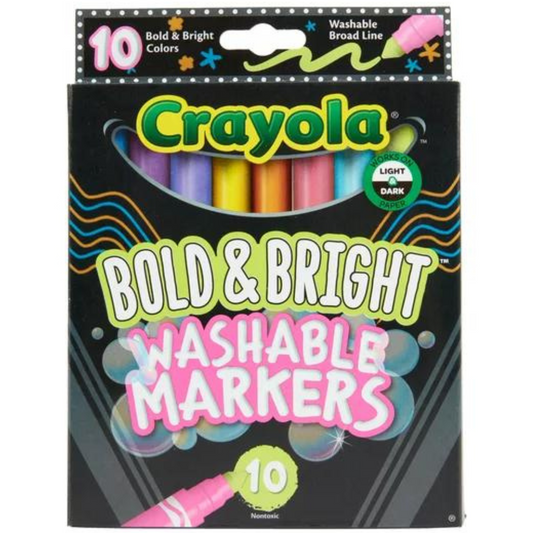 Crayola - 10 Plumones Bold & Bright