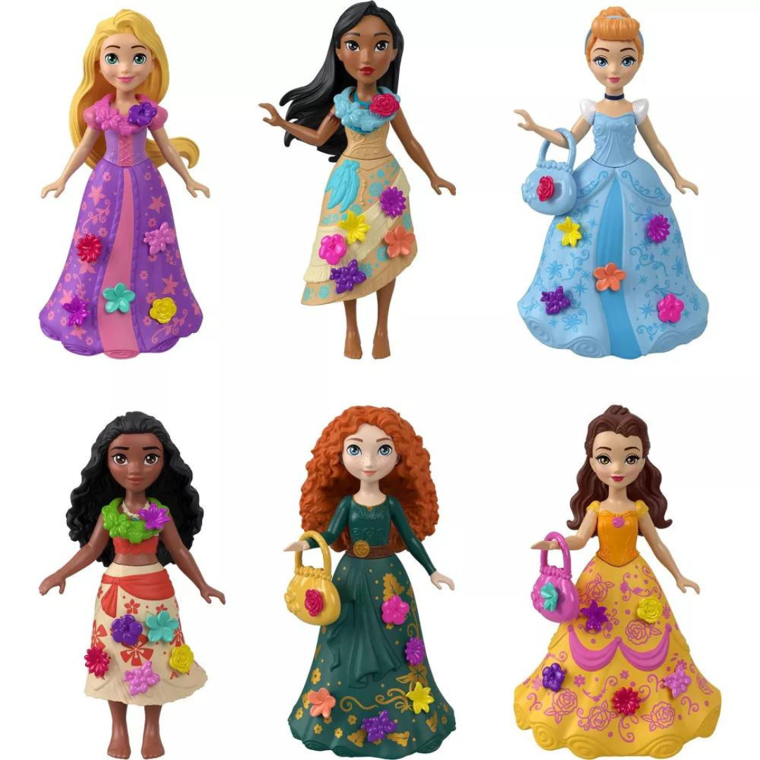 Disney Princess Flower Series Pop & Play Muñecas Sorpresa