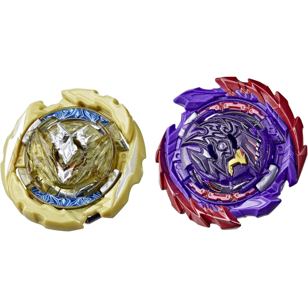 Beyblade Burst QuadDrive Destruction Berserk Balderov B7 y Cyclone Belfyre B7 Spinning Top Dual Pack