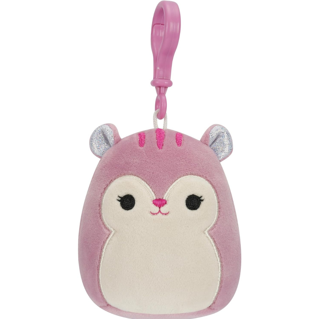 Peluche Squishmallows Clip On 3.5" - Allina the Squirrel