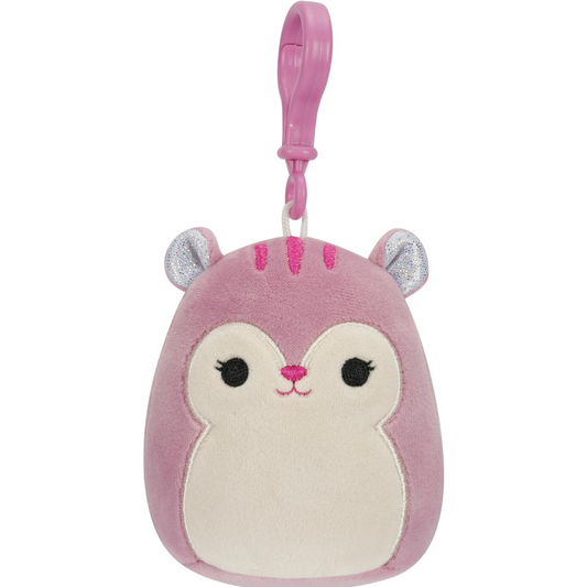 Peluche Squishmallows Clip On 3.5" - Allina the Squirrel