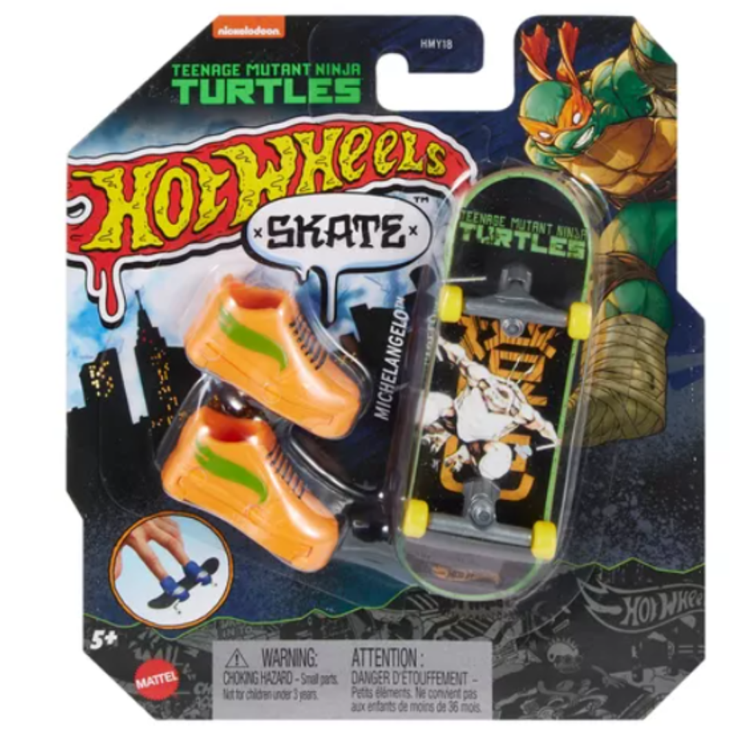 Patineta Hot Wheels - Michelangelo Teenage Mutant Ninja Turtles