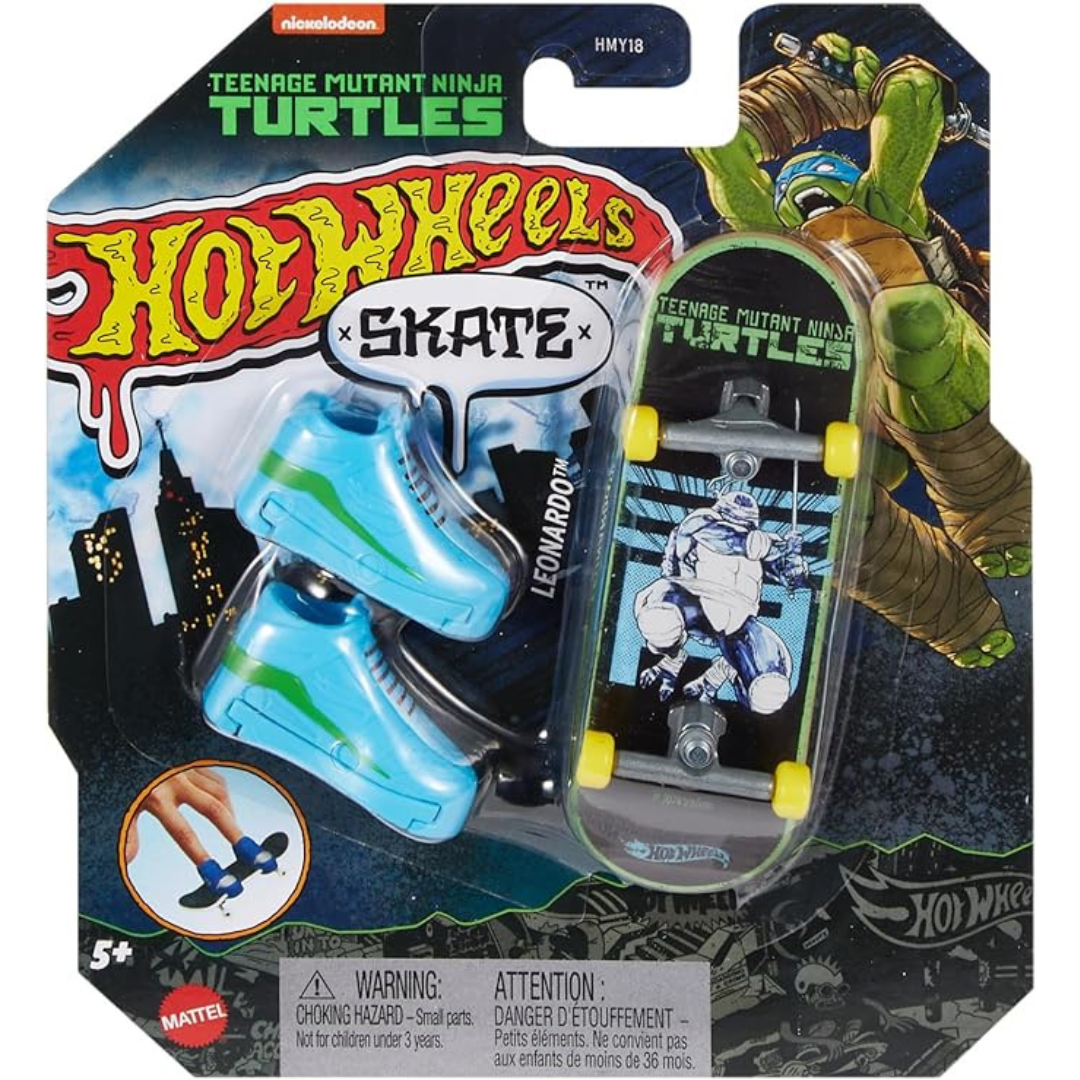 Patineta Hot Wheels - Leonardo Teenage Mutant Ninja Turtles