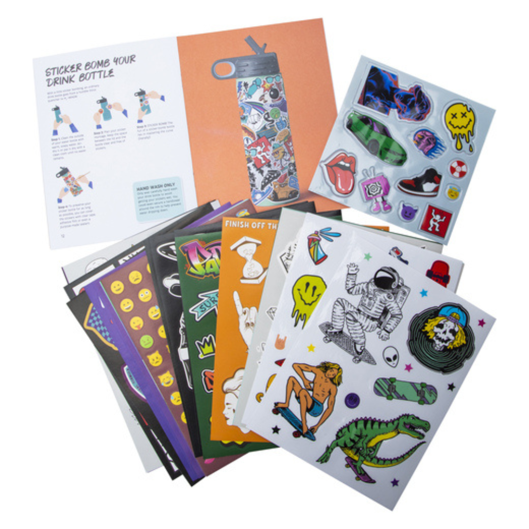 Set de Stickers - Kaleidoscope Sticker Bomb With 500+ Stickers & Book