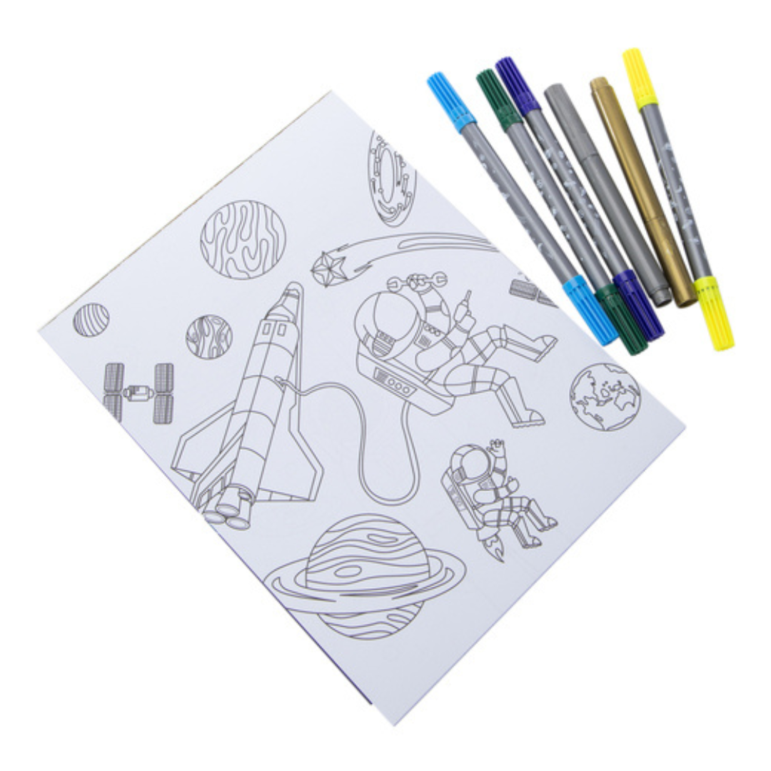 Kit para Colorear - Kaleidoscope Space Adventure