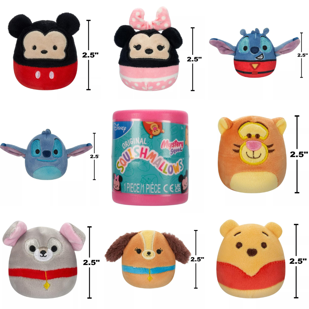 Squishville By Squishmallows 2.5" DisneyPeluche Misterioso