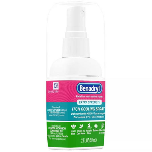 Benadryl - Spray refrescante antipicazón extra fuerte 2 fl oz