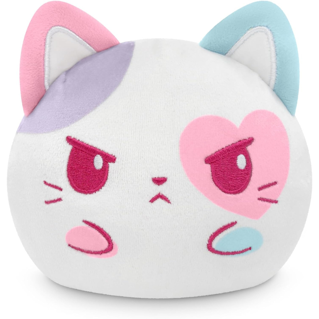 TeeTurtle Peluche Reversible  - 4 Pulgadas Cute Kawaii Pastel Calico Cat