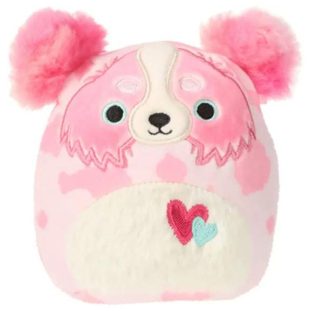 Peluche Squishmallows 5" - Magnis the Australian Shepherd with Hearts