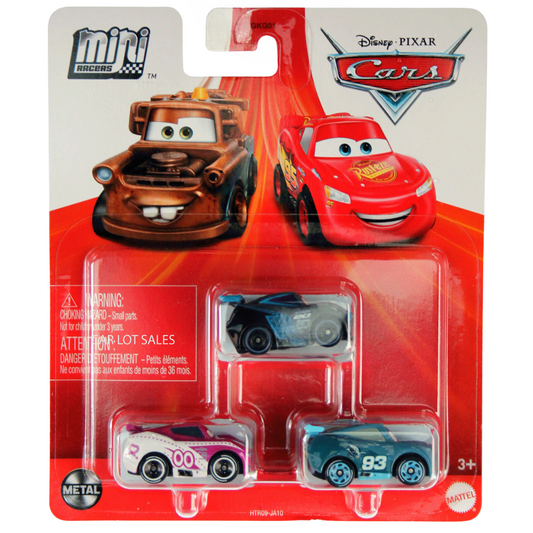 Disney/Pixar Cars Mini Racers - Nick Shift, Flip Dover & Jackson Storm