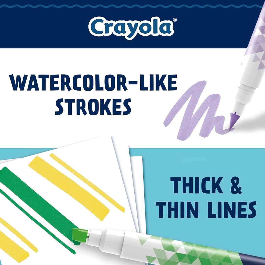 Crayola - 12 Plumones Doodle & Draw de doble punta