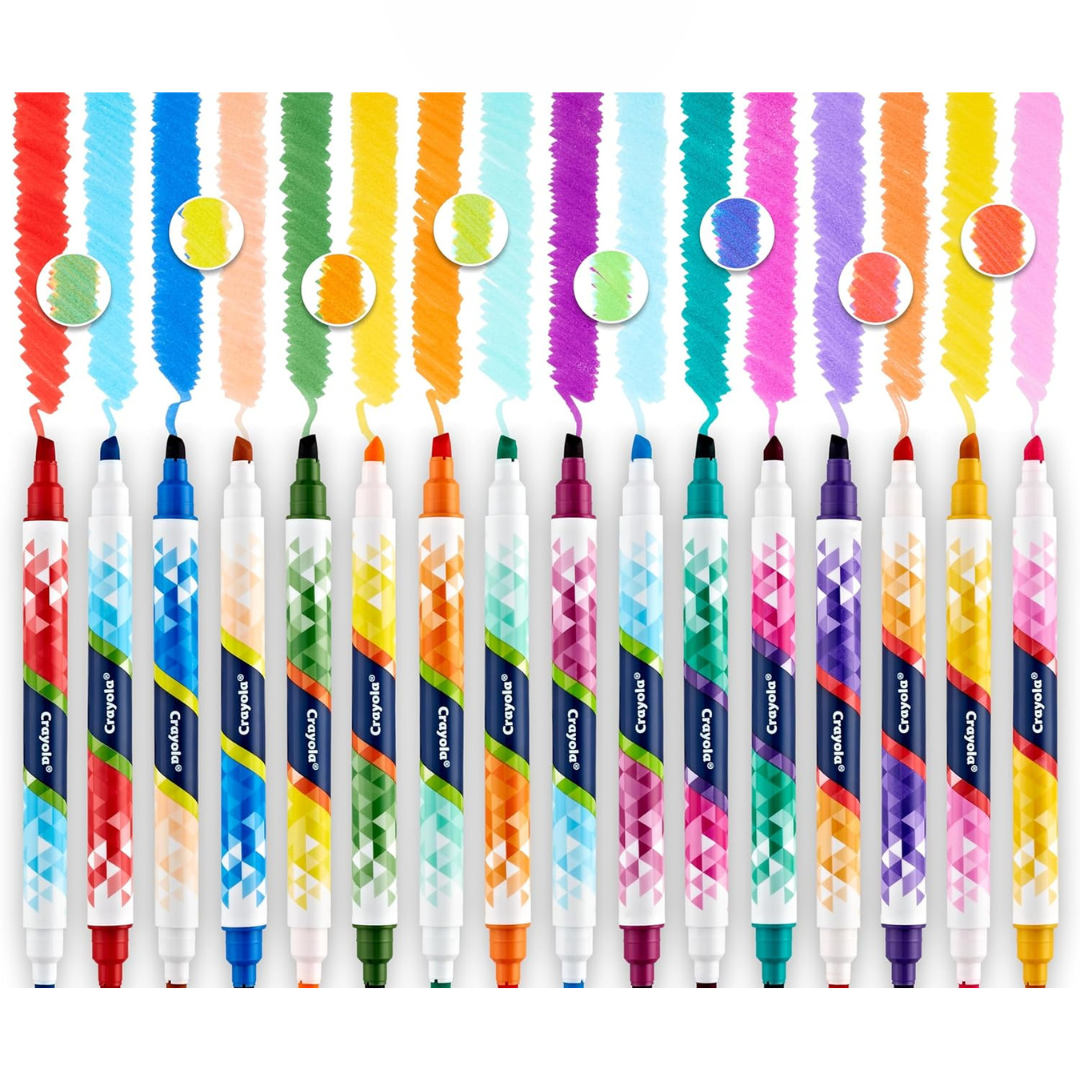 Crayola - 8 Plumones Doodle & Draw que cambian de color