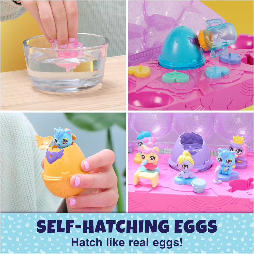 Hatchimals Alive - Set de cartón de huevos con 5 mini figuras  + 11 accesorios