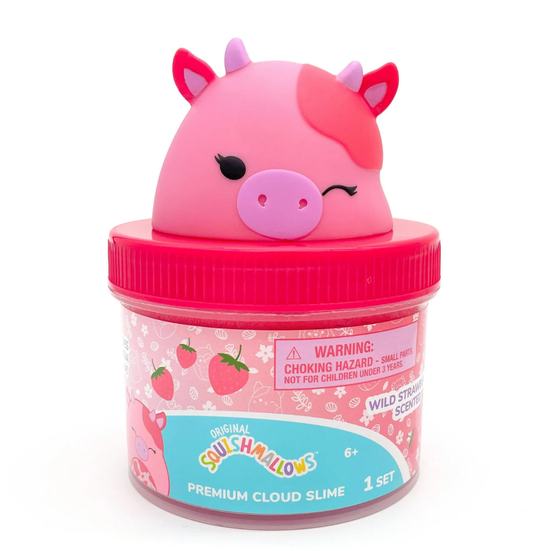 Squishmallows - Slime Calynda The Cow Premium Nube Rosa