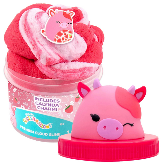 Squishmallows - Slime Calynda The Cow Premium Nube Rosa