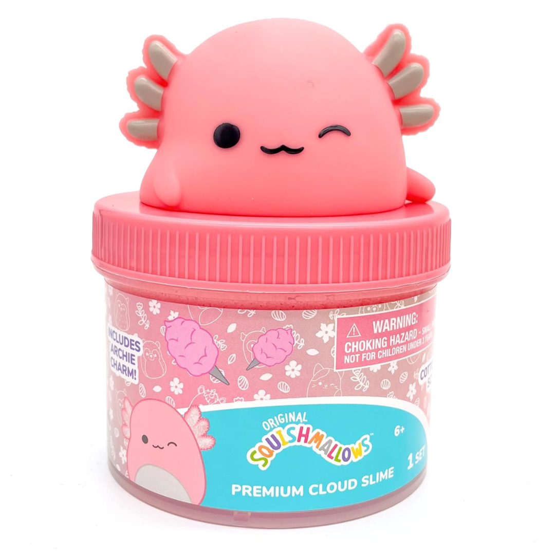 Squishmallows - Slime Archie The Axolotl  de algodón de azúcar