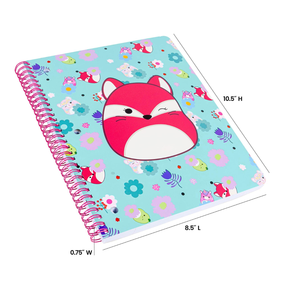 Squishmallows - Cuaderno Fifi The Fox Floral 80 Hojas