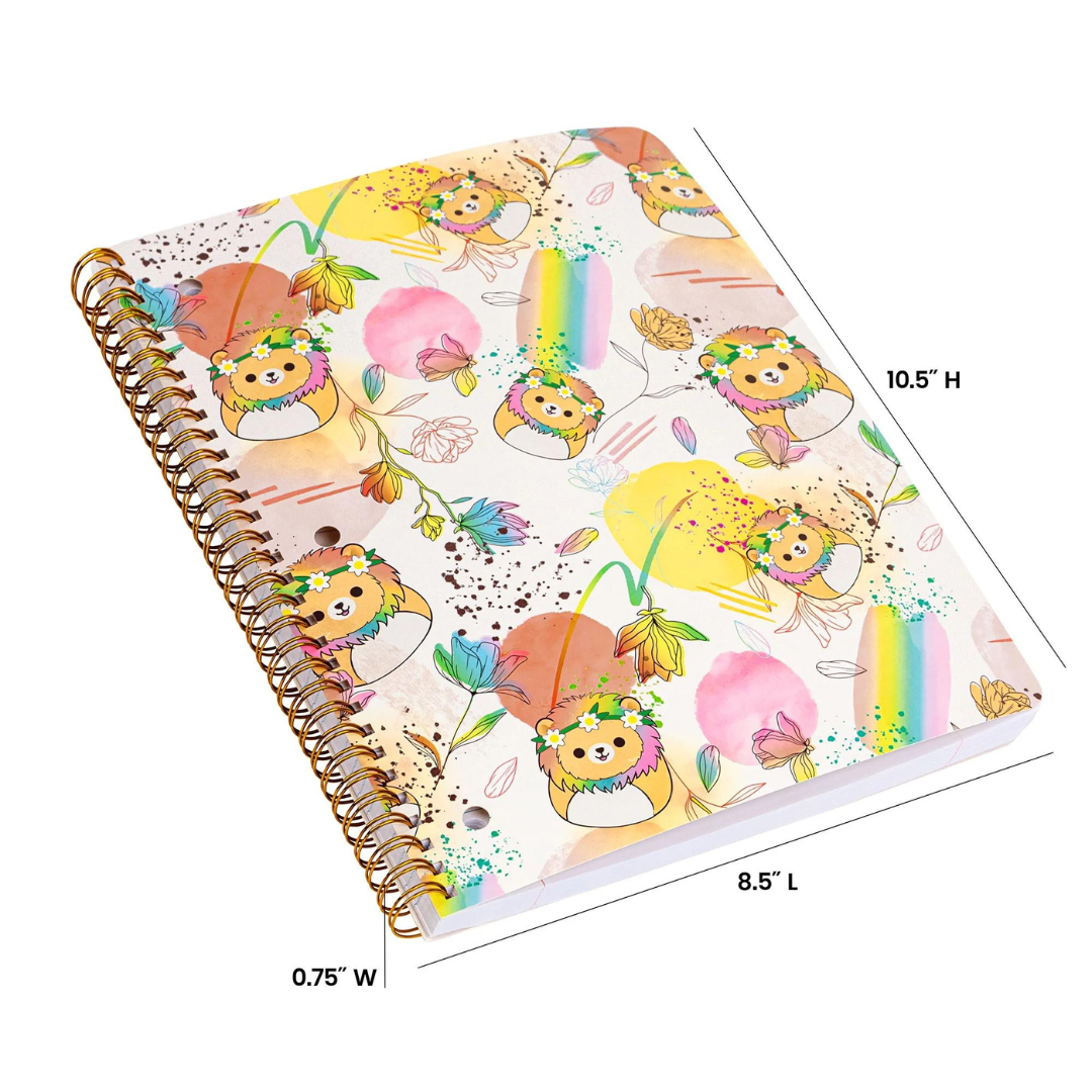 Squishmallows - Cuaderno Leonard The Lion Rainbow 80 Hojas