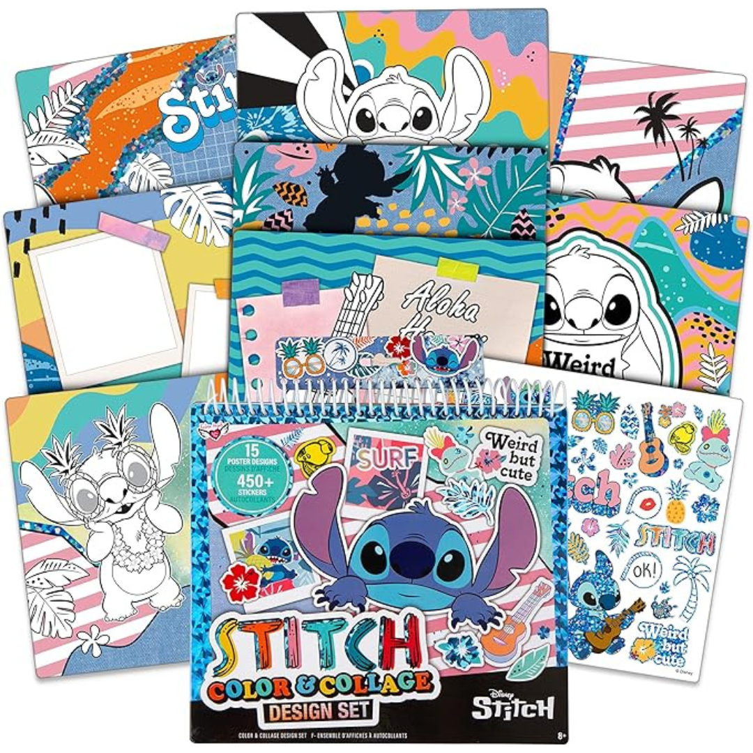 Fashion Angels - Cuaderno Color & Collage Stitch Design Set