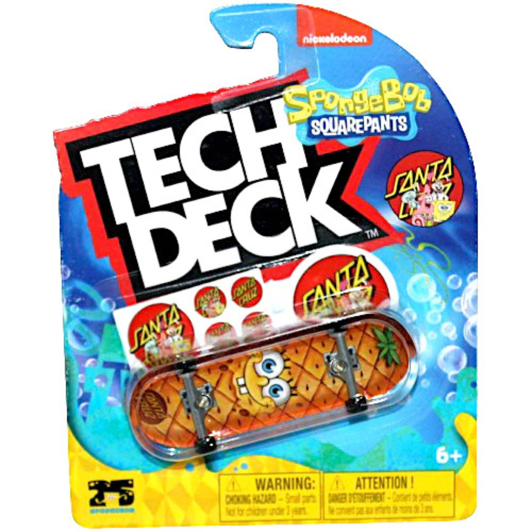 Patineta Tech Deck - Spongebob Squarepants Pineapple Santa Cruz