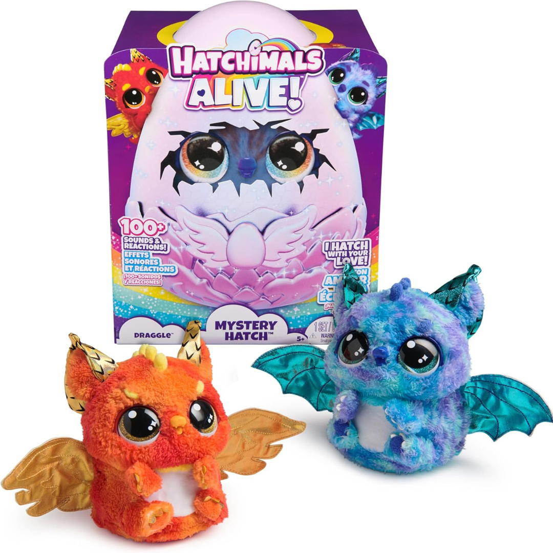 Hatchimals Alive Mystery Hatch Interactive Draggle with Mist, Lights & Sounds