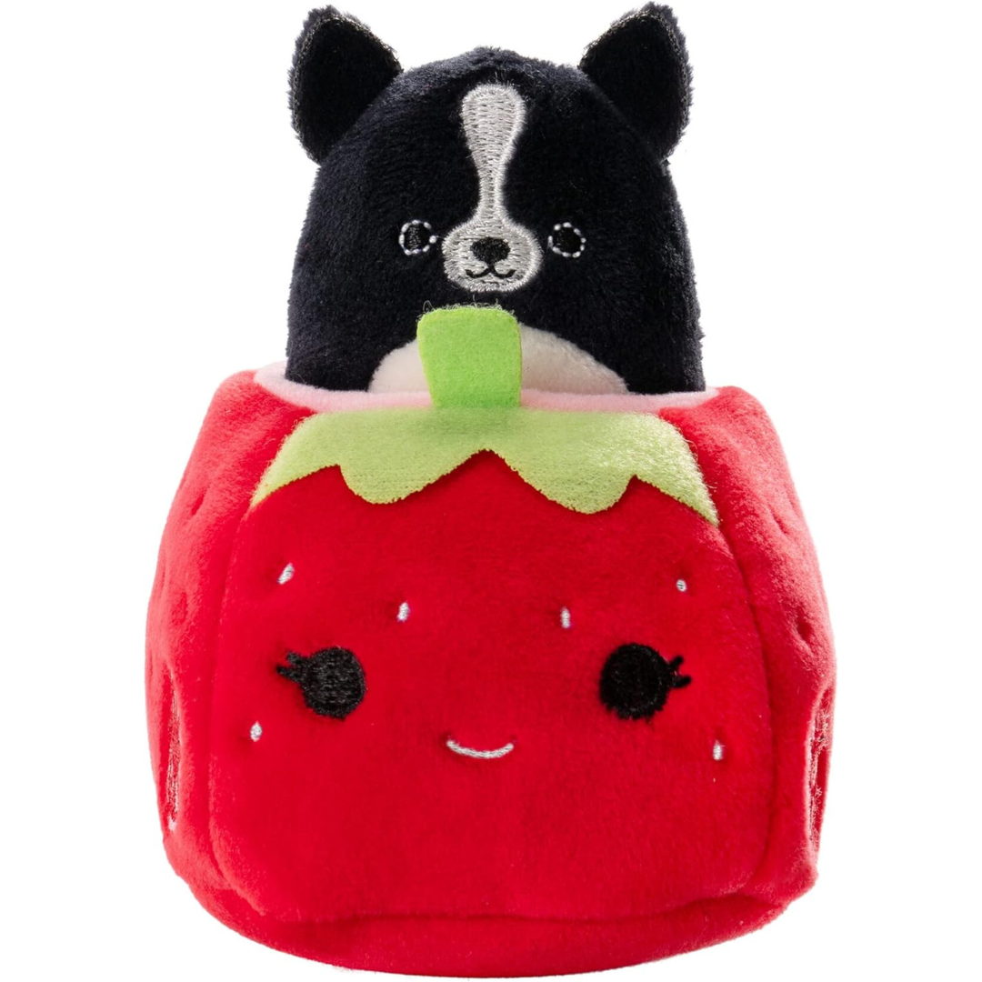 Squishville - Mini Squishmallow Vehículo Fruity Coupes  Fresa