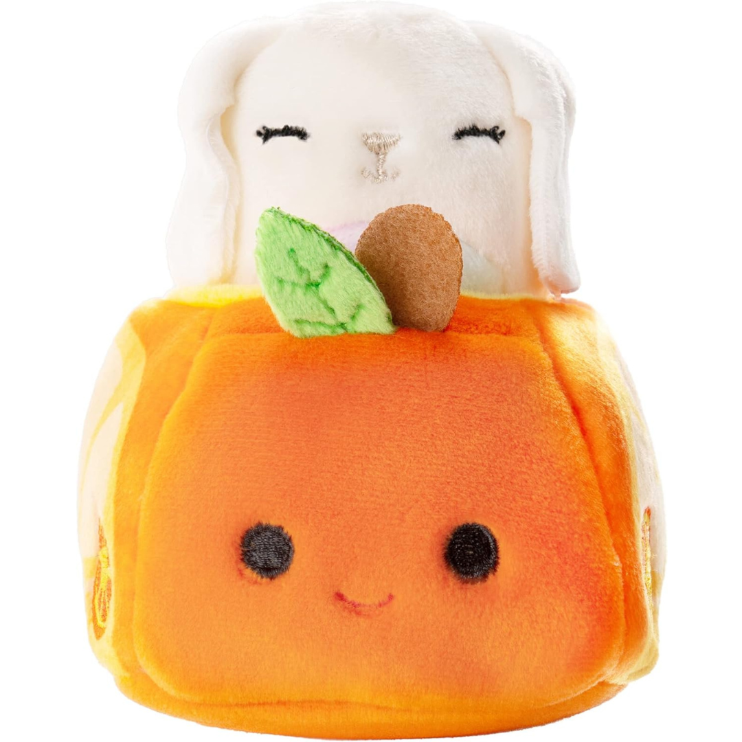 Squishville - Mini Squishmallow Vehículo Fruity Coupes Naranja