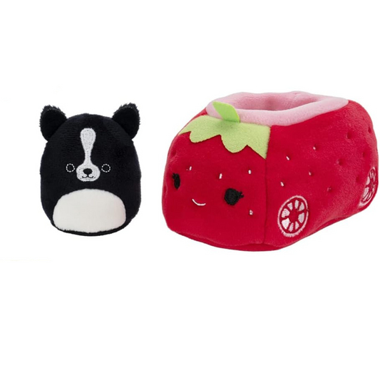 Squishville - Mini Squishmallow Vehículo Fruity Coupes  Fresa