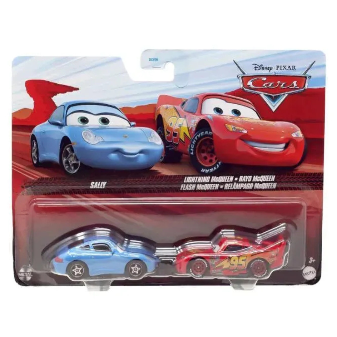 Disney Pixar Cars On The Road - Sally & Lighning McQueen Diecast Car 2-Pack