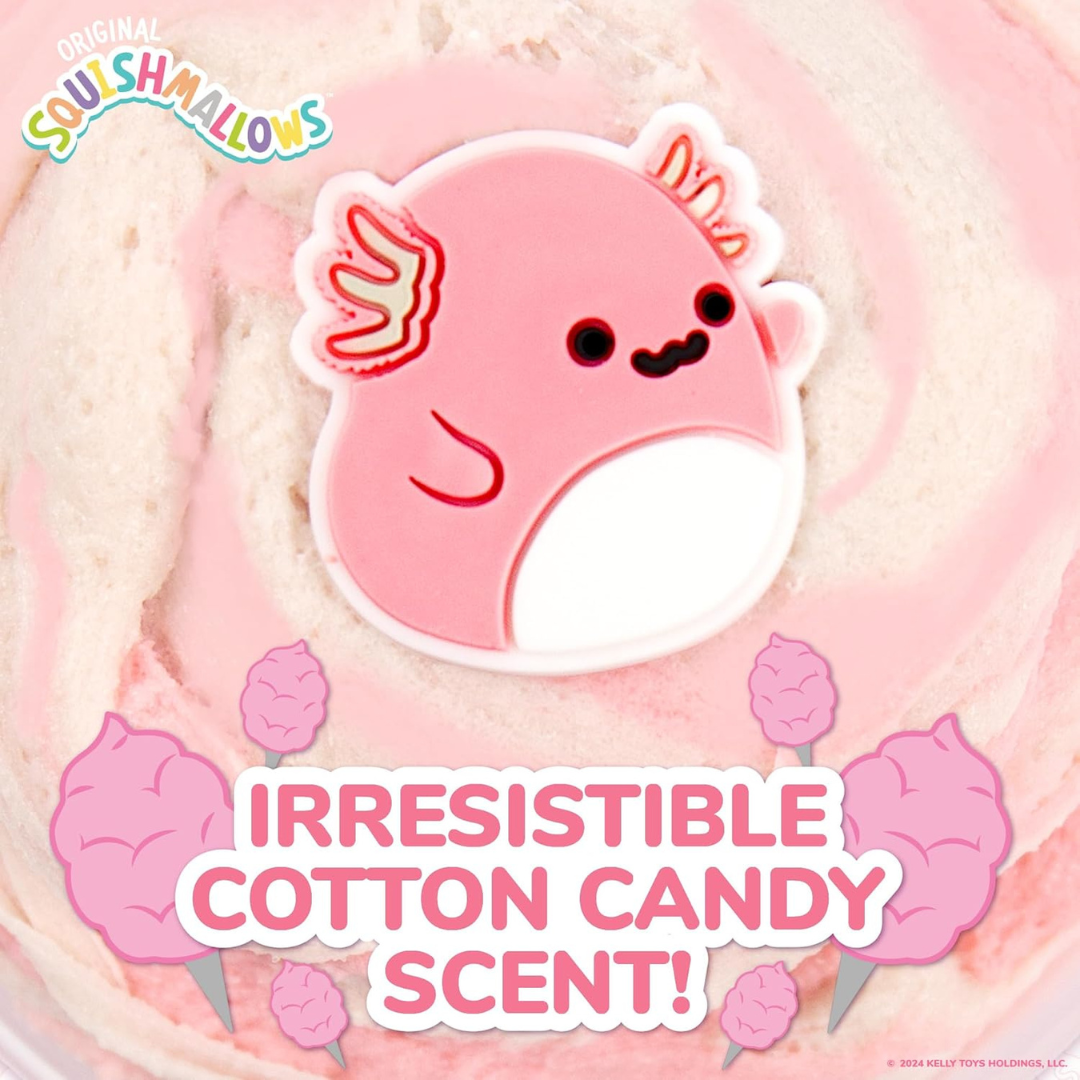 Squishmallows - Slime Archie The Axolotl Premium Nube Algodón de azúcar