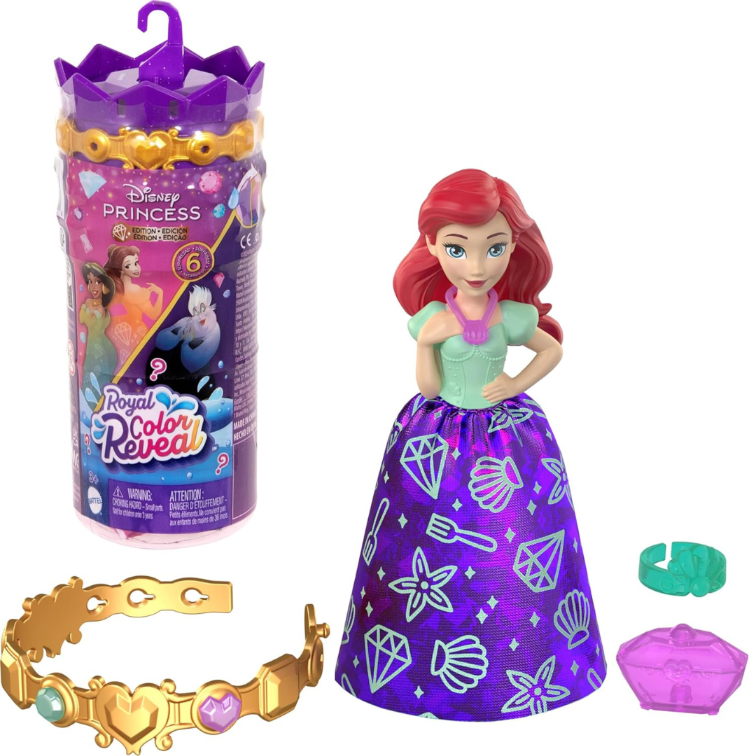 Muñeca Disney Princess Party Series - Color Reveal Serie princesa o villano