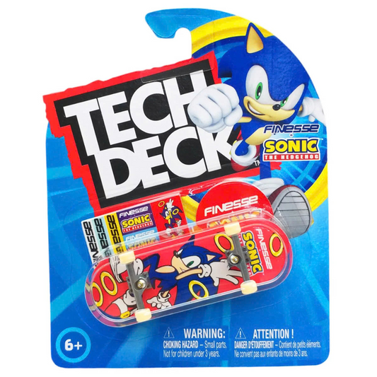 Tech Deck Finesse Skateboards X Sonic The Hedgehog Sonic