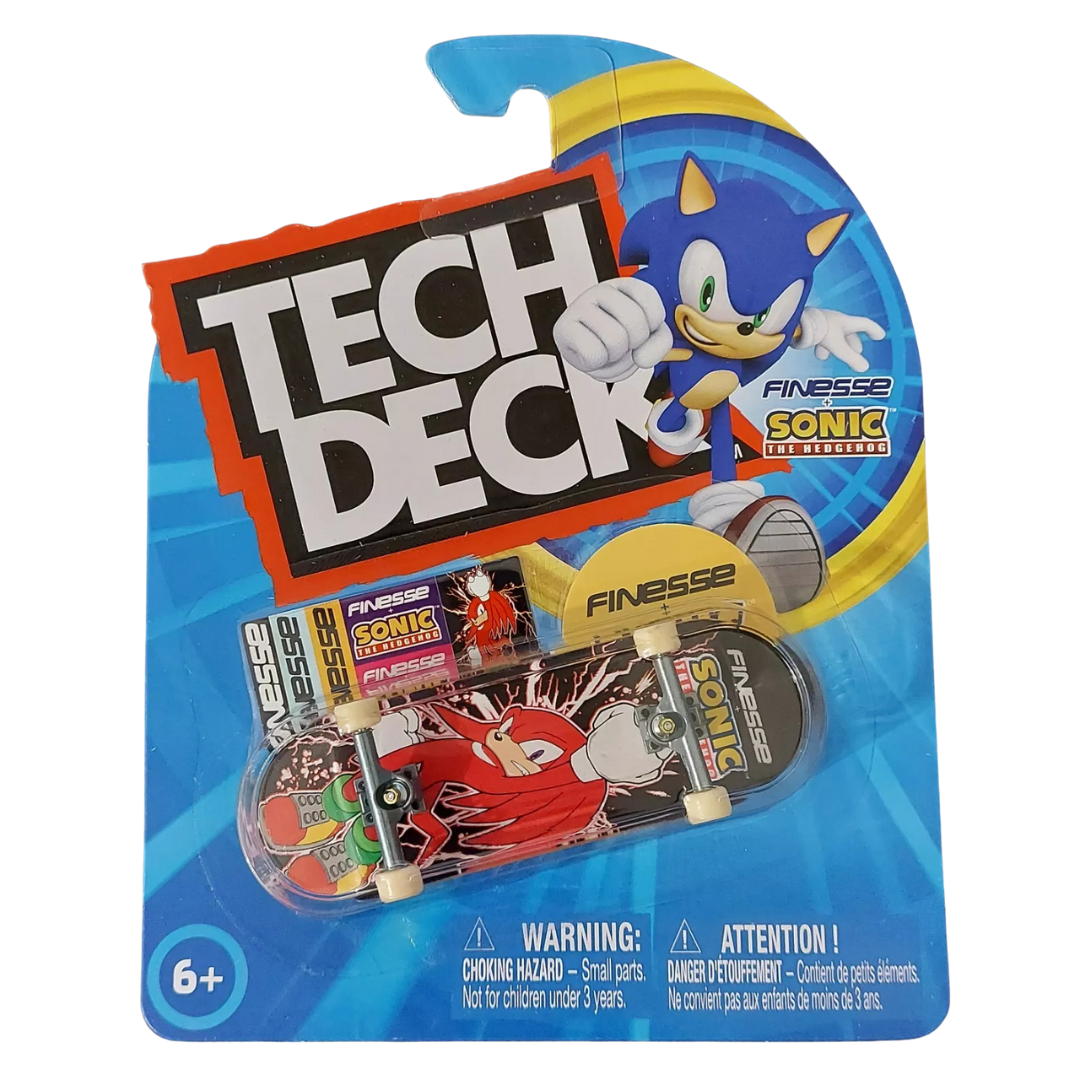 Tech Deck Finesse Skateboards X Sonic The Hedgehog Knuckles