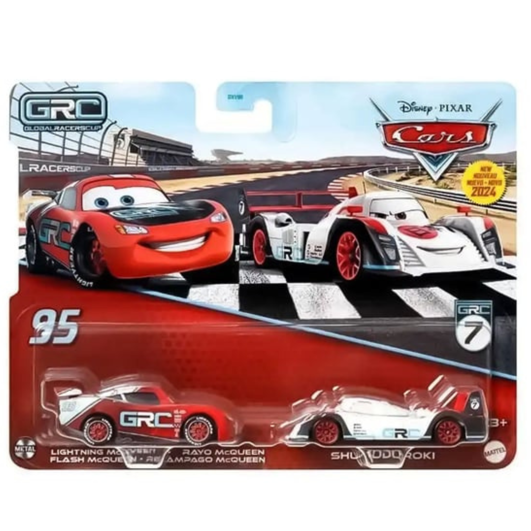 Disney Cars Diecast GRC 2Pack - Lightning McQueen & Shu Todoroki