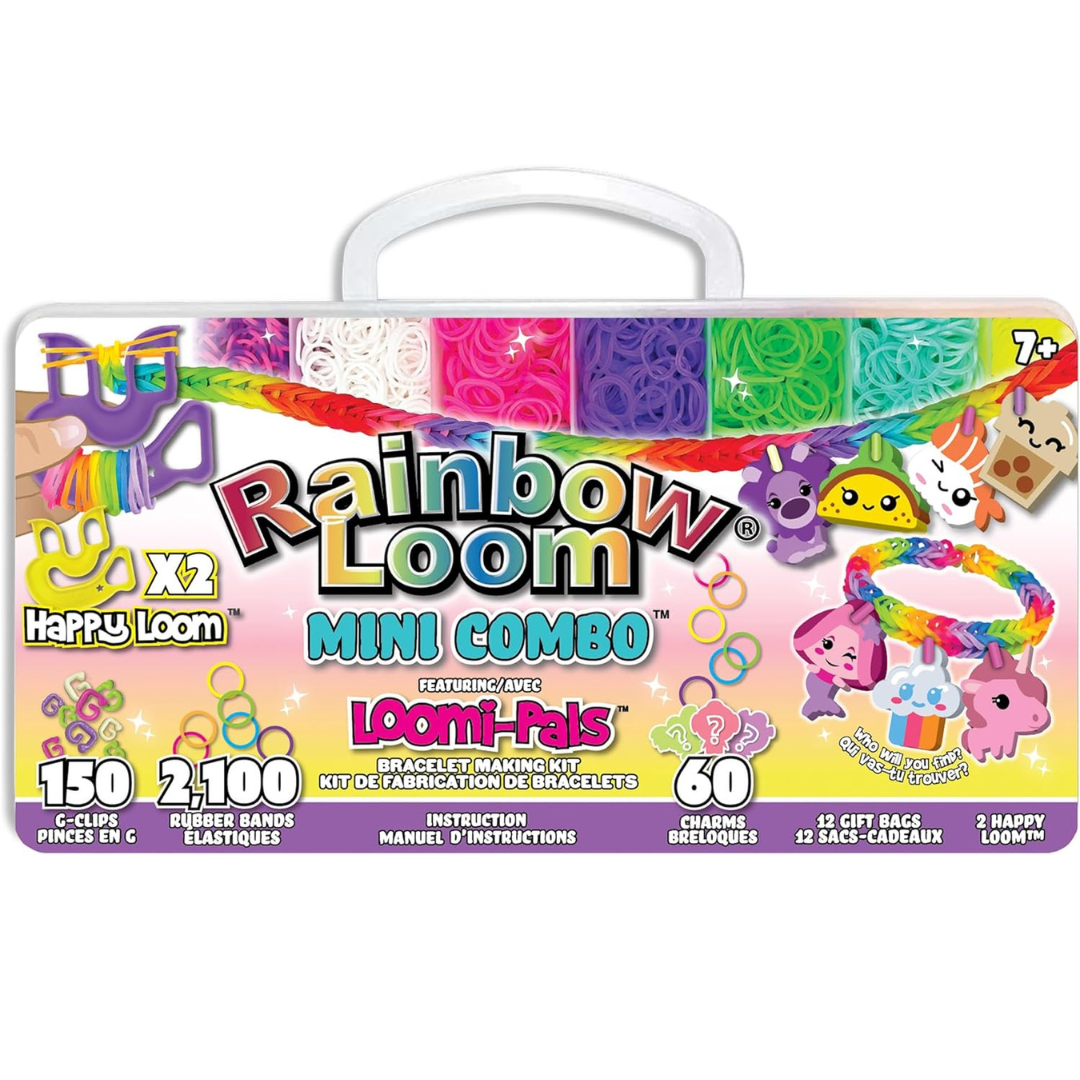 Rainbow Loom - Set de Pulseras Mini Combo Featuring Loomi-Pals