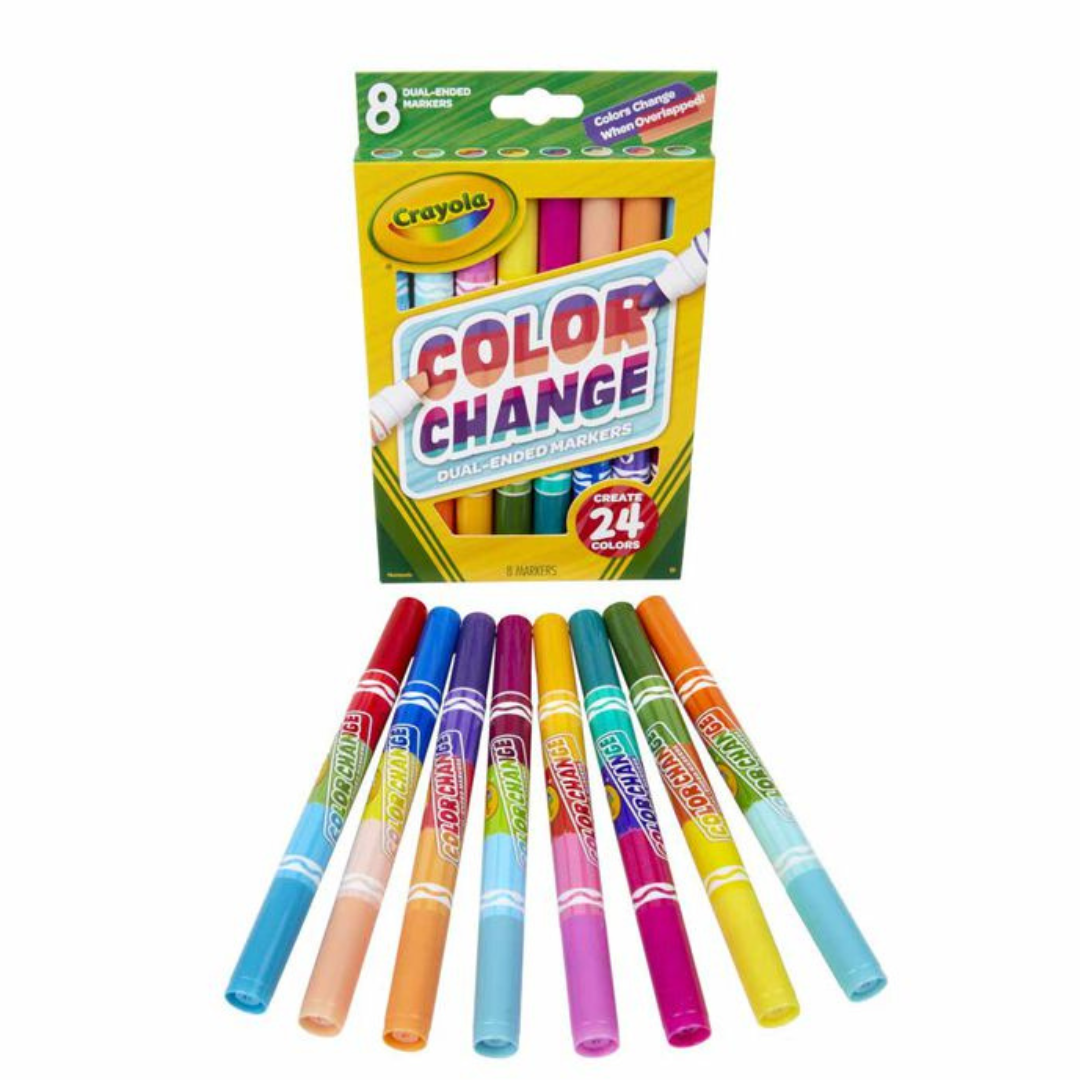 Crayola - 8 Plumones Color Change que cambian de color