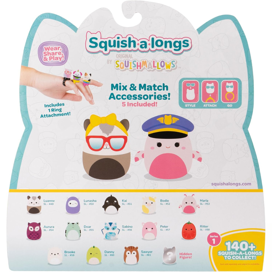 Squishmallows - Squish-a-longs Mini-Squish de 1 pulgada (Serie 1)