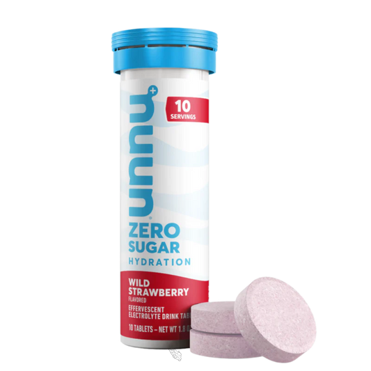 NUUN Zero Sugar Hydration Tablets - 10 Tabletas de electrolito (Wild Strawberry)