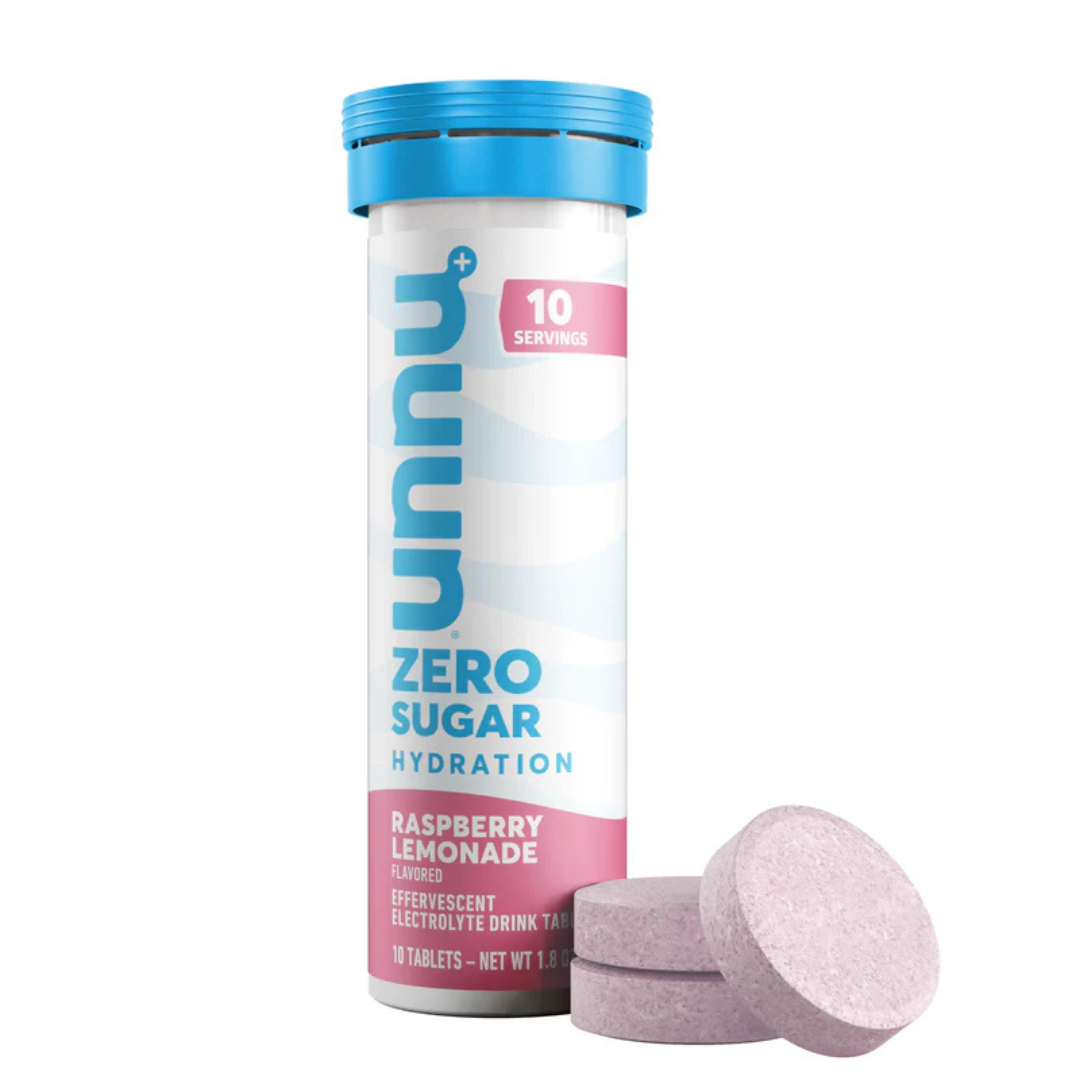NUUN Zero Sugar Hydration Tablets - 10 Tabletas de electrolito (Raspberry Lemonade)