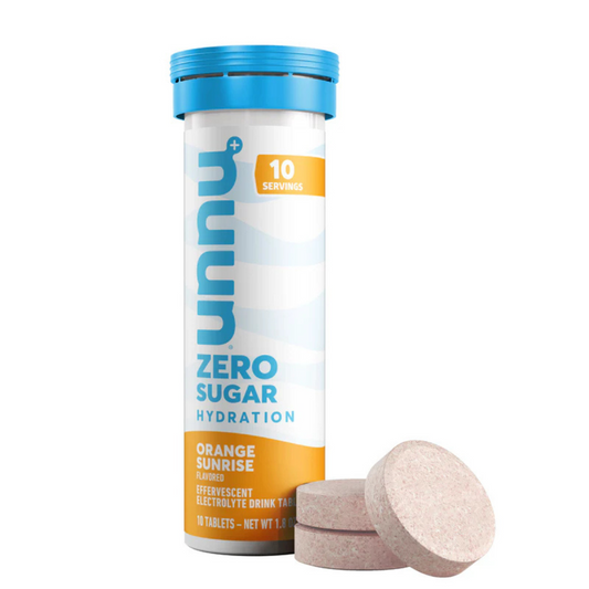 NUUN Zero Sugar Hydration Tablets - 10 Tabletas de electrolito (Orange Sunrise)