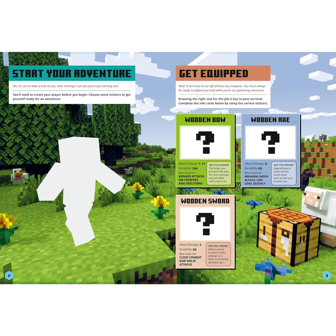 Libro de Actividades - Minecraft Official Mob Attacks!  Sticker Book
