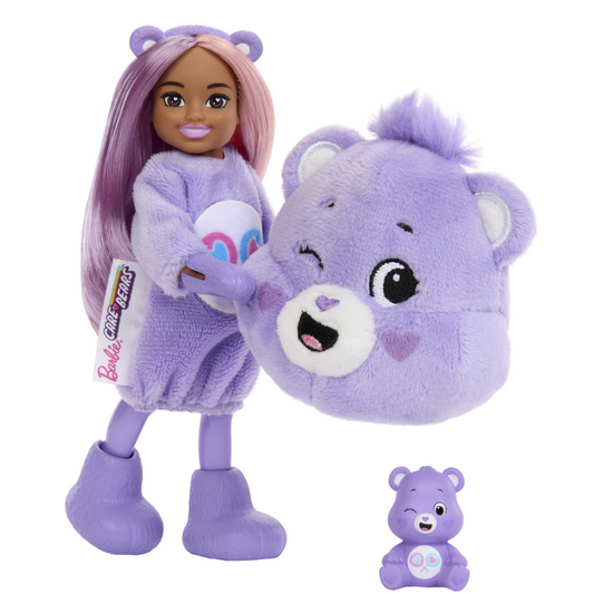 Barbie Chelsea Cutie Reveal Cozy Purple Care Bear